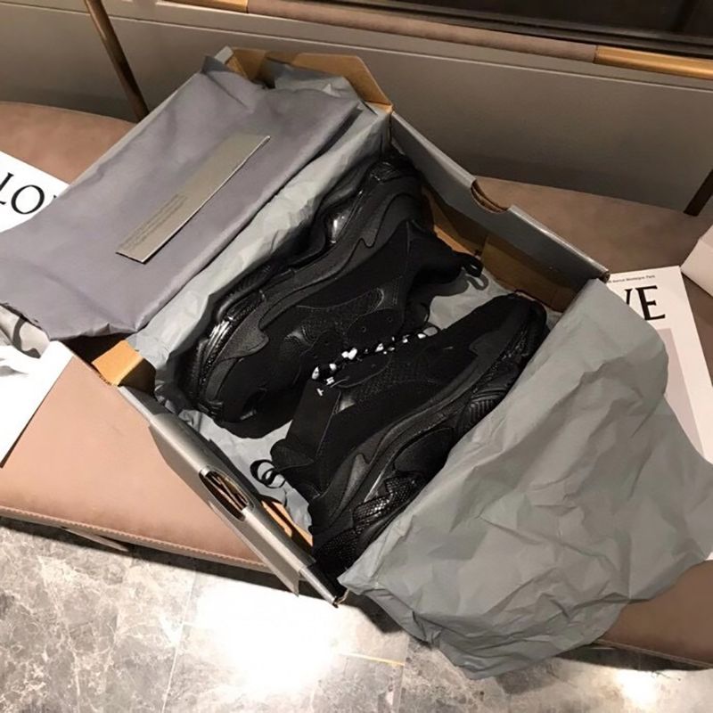 Mens Triple S Clear Sole Sneakers Designer Shoes Neon Green Vintage Dad Trainers Clear bubble Bottom Runner Hiking Shoes with Box