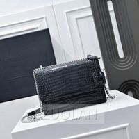 Black silver Crocodile
