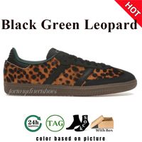 108 Black Green Leopard