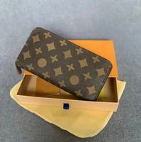 Brown flower wallet
