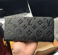 Embossed black wallet