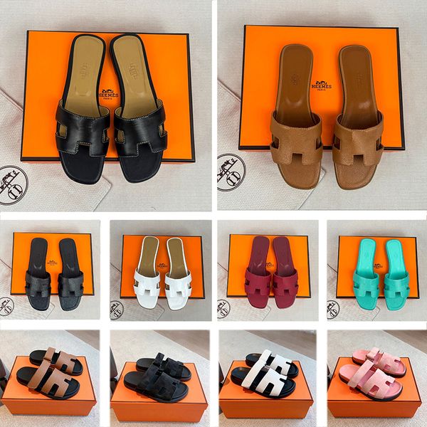 Designer Sandals Women man chypre Sandals Slippers Fashion Floral Slippers Leather and Rubber Flats slides Sandals Summer Beach lightweight Bottoms h Slipper