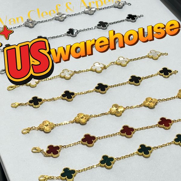 bracelet designer womens jewelry multicolor necklace women stainless steel four leaf clover jewelry handmade jewelry necklace flower