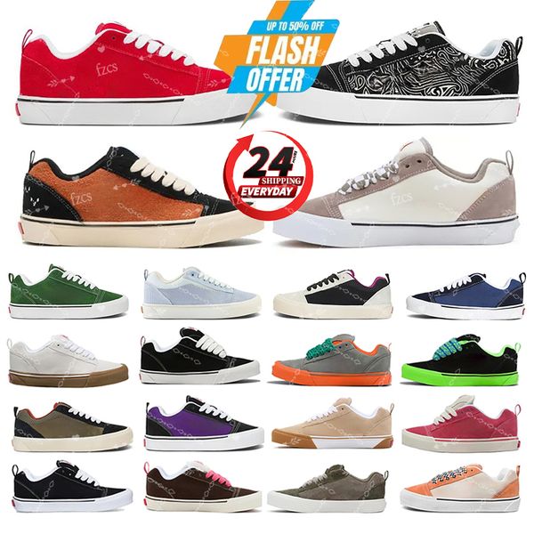 Mens Casual Shoes Designer knu skool Shoes Platform Canvas Sneaker Classic Low Flat Suede Shoes imran Potato Leopard Paisley Women Skateboard Outdoor Trainers 36-45