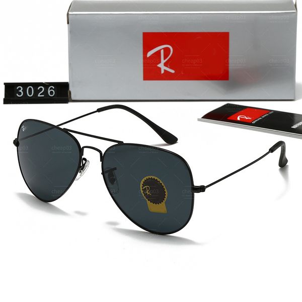 Wayfarersies Sunglasses Men Glass Lens Classic 3026 Brand Women Designer Eyewear For Men Women Band Frame Designers Female Male Retro Sun Glasses With Box
