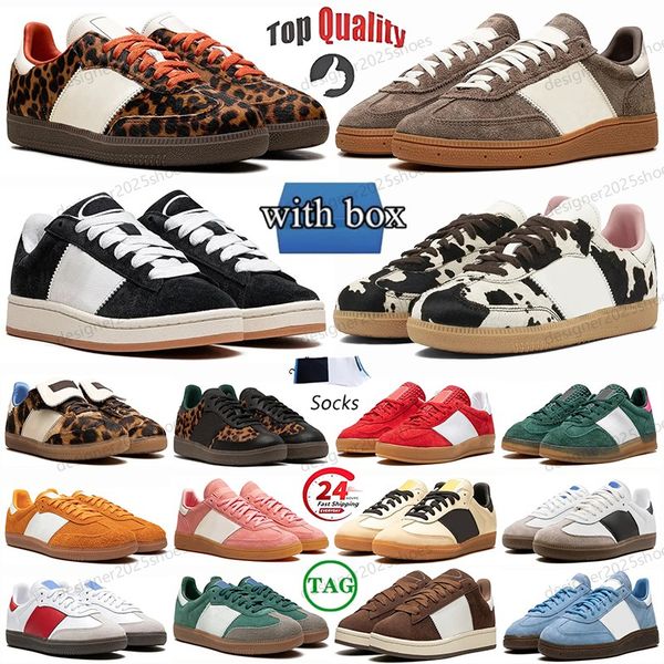 With Box Designer Shoes Vegan Sambaslty Men Women Casual Shoes Platform Stylish Classic Outdoor Sneakers For Mens Womens Vintage Athletic Footwear Trainers Sports